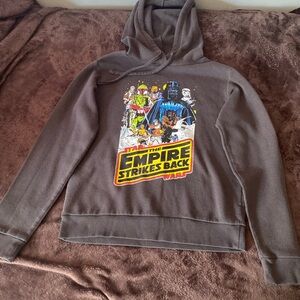 XS gray Star Wars pull over hoodie